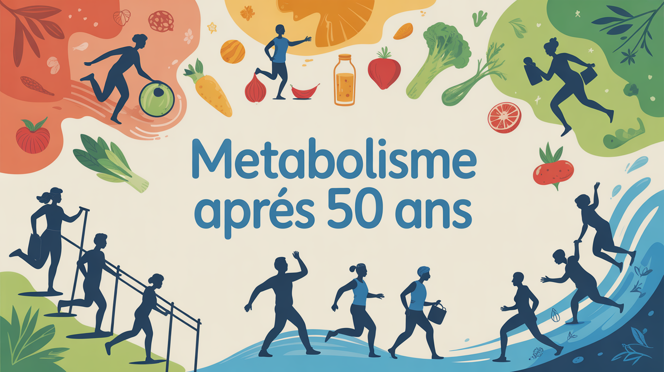 Metabolisme apres 50 ans, silhouettes actives, bien etre