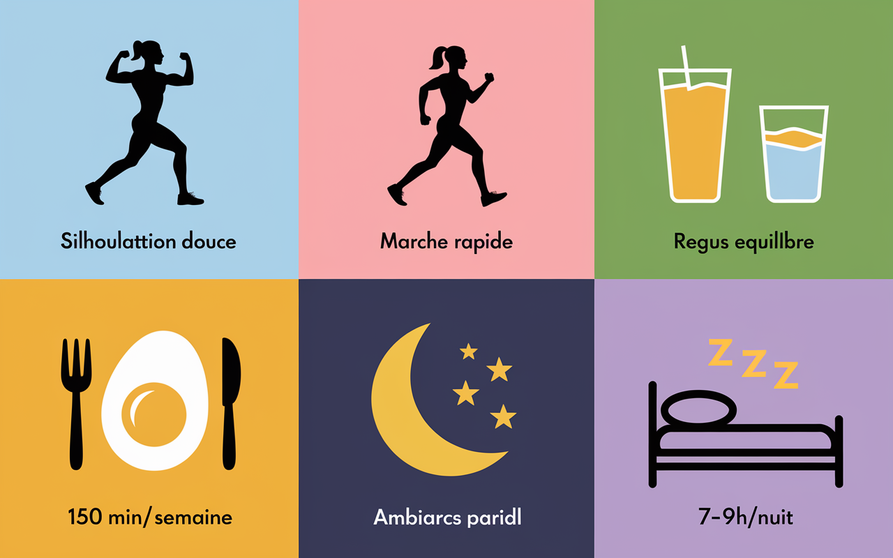 Tableau conseils booster metabolisme apres 50 ans