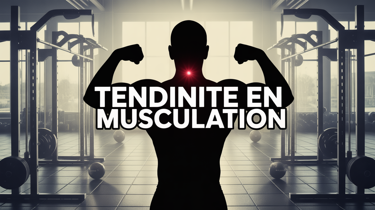 Silhouette sportif, zones artikulaires eclairees, ambiance recuperation musculation