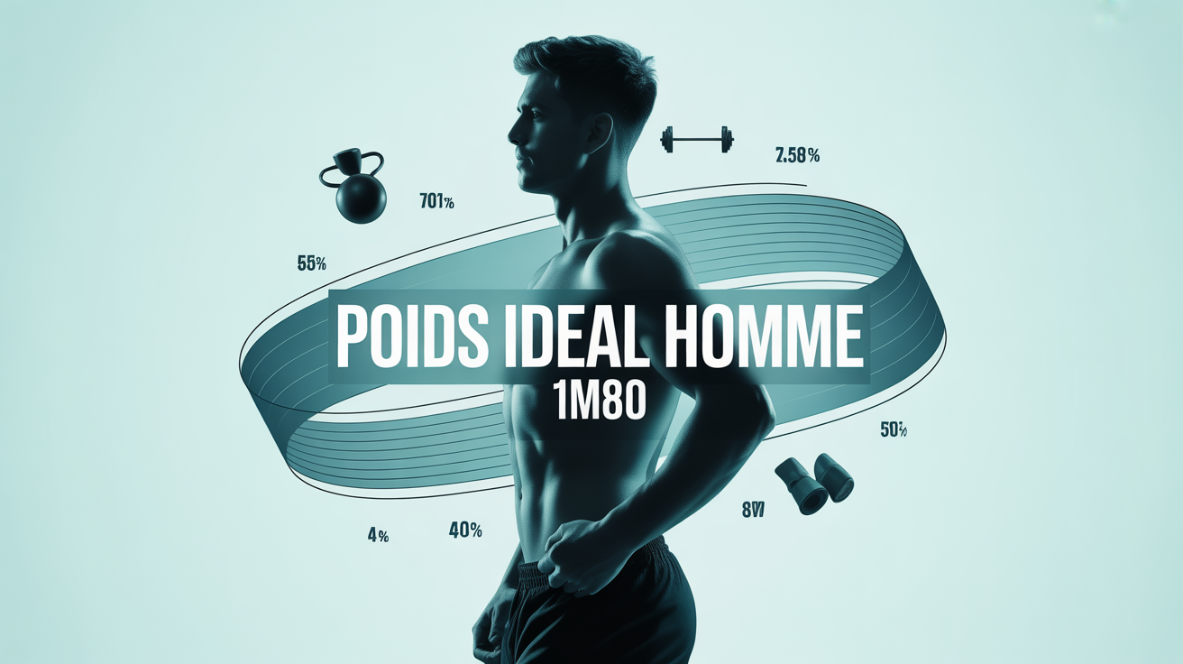 profil silhouette poids ideal homme 1m80 graphique