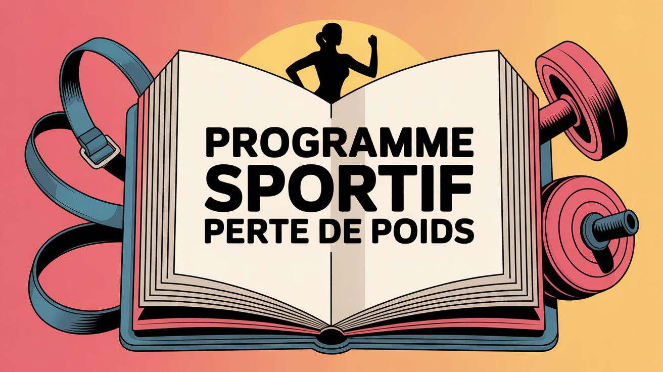 programme sportif perte de poids carnet, silhouette motivante