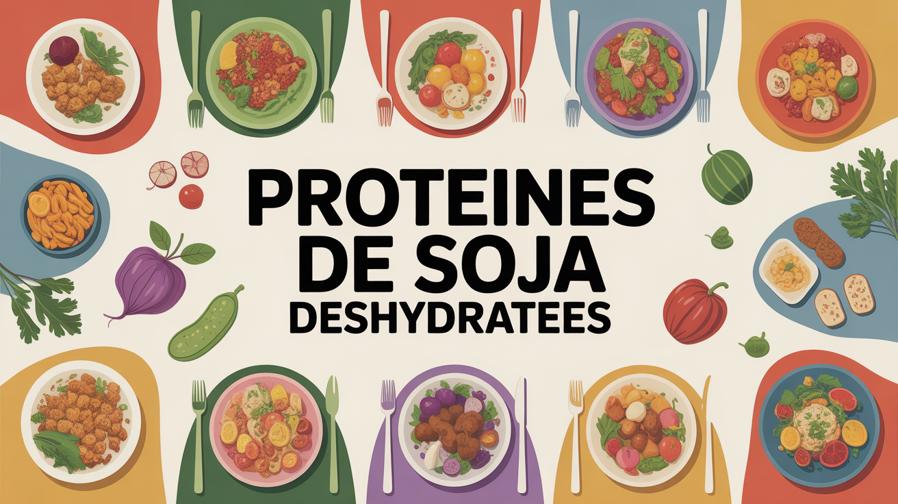 table cuisine vegan plats proteines de soja deshydratees