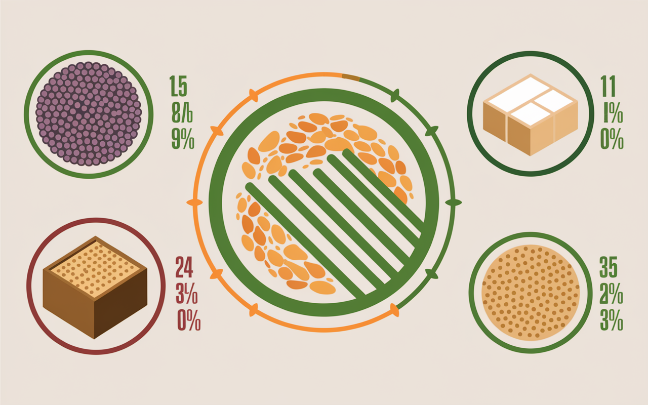 alternatives proteiques pois lentilles tofu tempeh soja