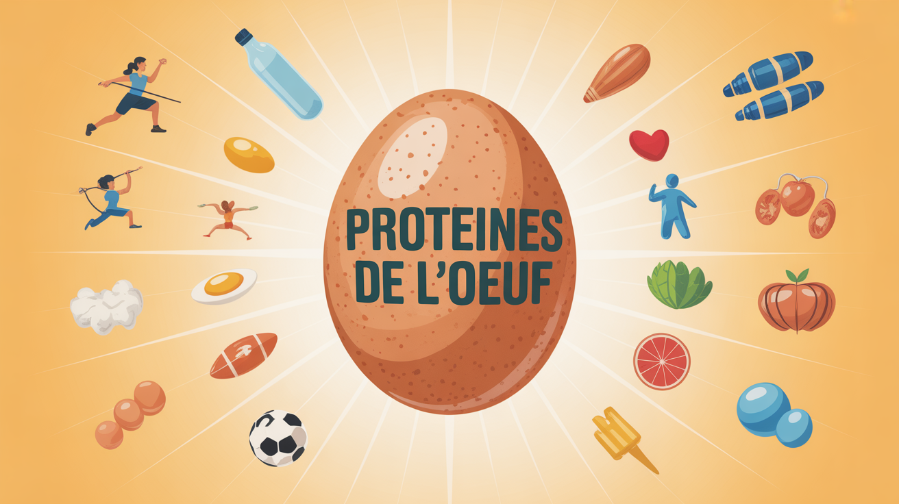 oeuf central rayonnant symboles sport nutrition famille