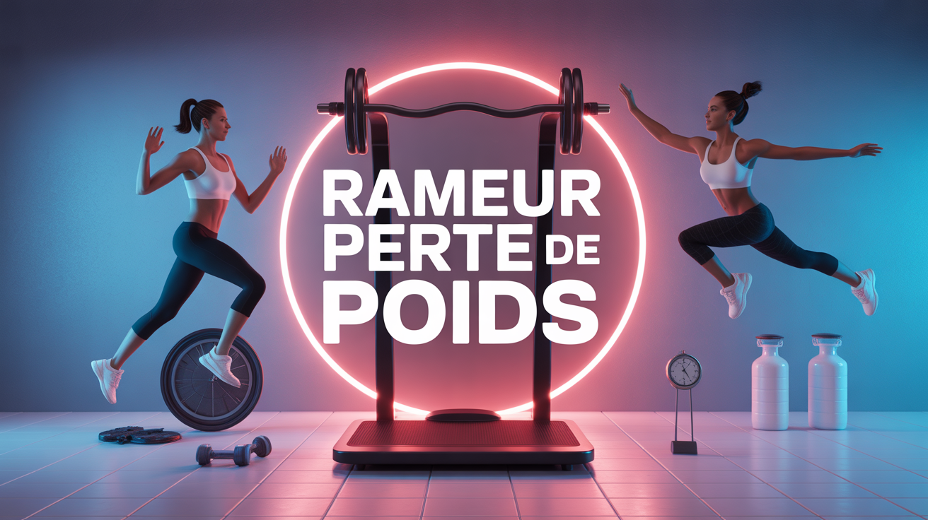 rameur perte de poids ambiance fitness dynamique