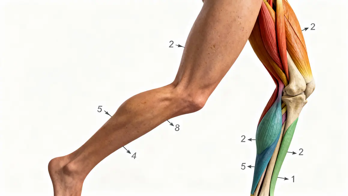 Schéma muscles jambes musculation maison