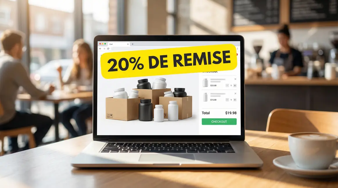 Panier d'achat Crazybulk avec reduction 20 pourcent code promo