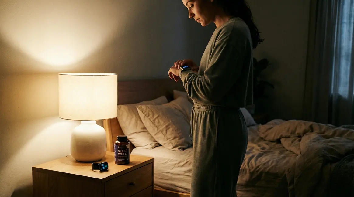 personne devant table de nuit phenq pm routine bien-etre