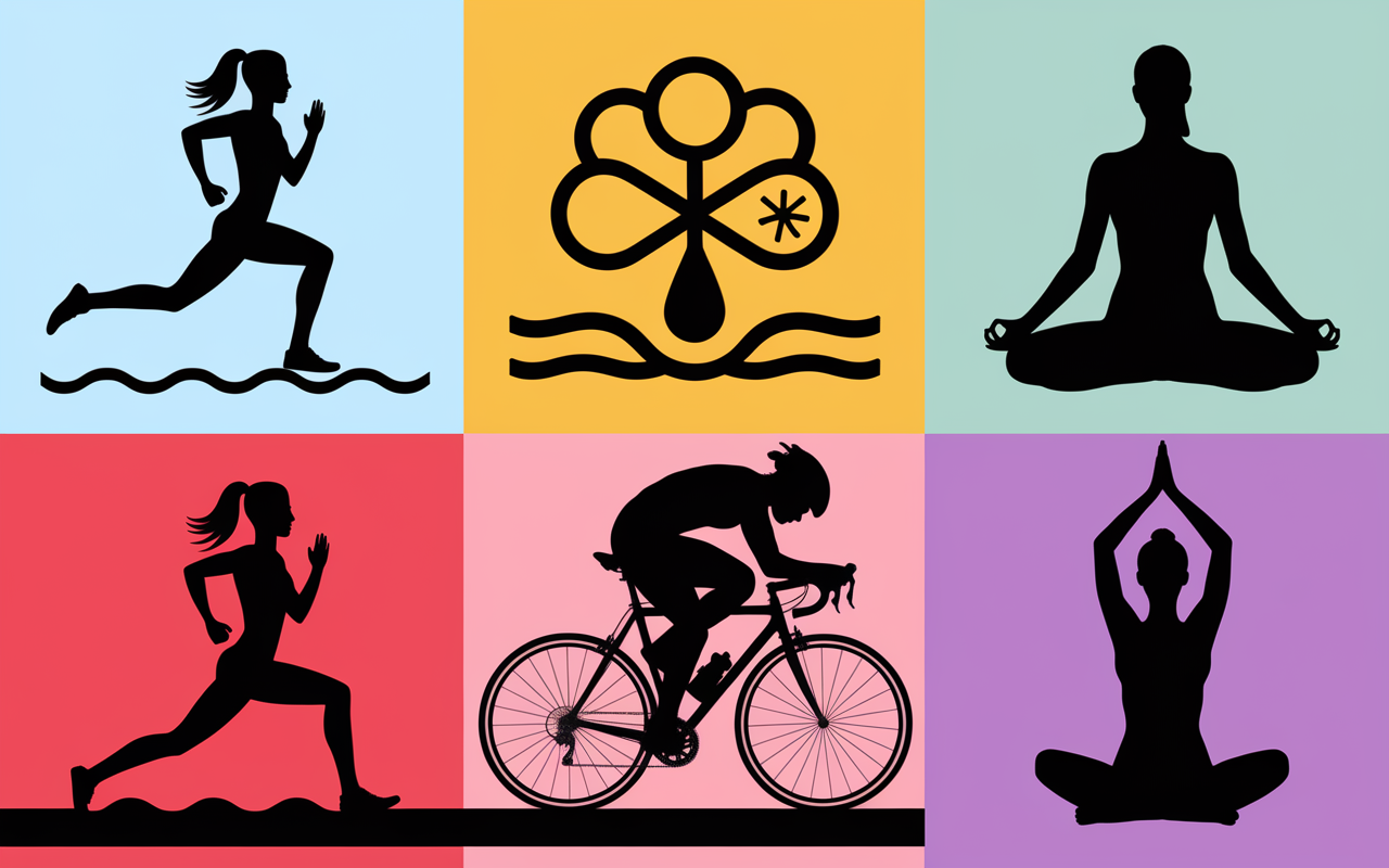hormone du bonheur sport tableau hormones silhouettes
