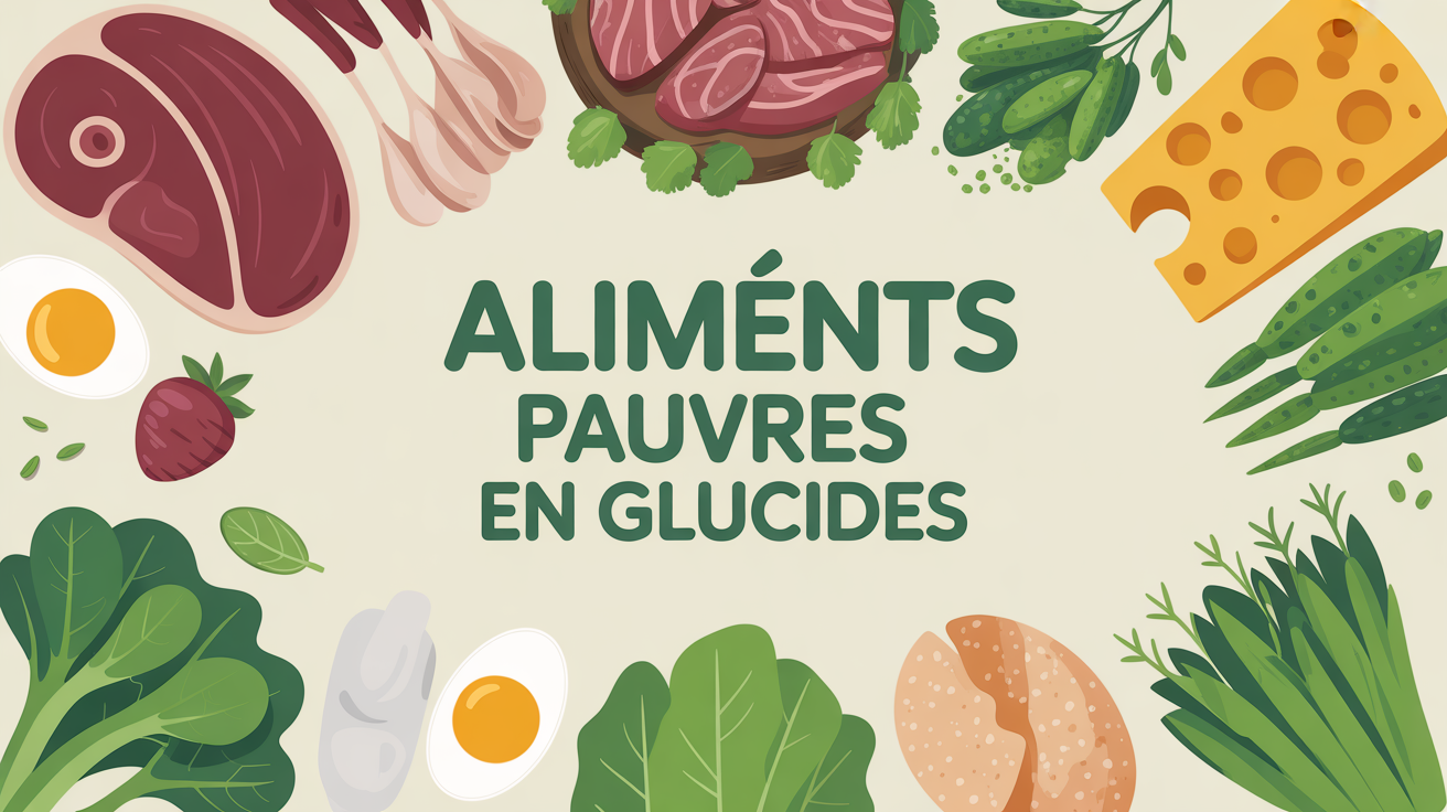 Plateau d'aliments pauvre en glucide avec titre central