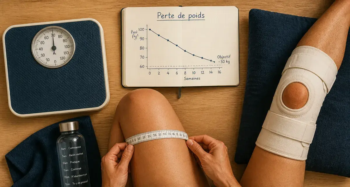 Perte de poids et douleurs articulaires : jusqu’à 10 % pour réduire douleur, pression, raideur