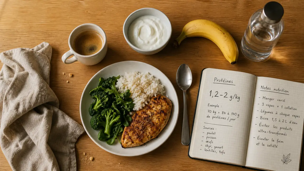 Nutrition pour la musculation : protéines, glucides et lipides (repas)